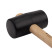Rubber mallet NORGAU Industrial with wooden handle 454 g, 62 mm, N226-62