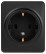 Розетка ЭРА Эксперт 11-2203-05 2P+E Schuko IP20 16A-250В ОУ антрацит