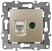 Розетка ЭРА Серия 12 12-3110-04 комбинированная RJ45+TV IP20 шампань