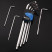 Set of hexagon elongated keys NORGAU Industrial 9 pieces, N42EL-009