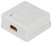 Розетка компьютерная RJ-45 ЭРА RJ02UN категория 5е неэкранированная 2-порта упаковка 30 шт