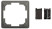 Люк ЭРА ОФИС 18-7001-03 Комплект для установки люка IP66 в фальш-пол рамка и монтаж. лапки серый