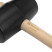 Rubber mallet NORGAU Industrial with wooden handle 910 g, 80 mm, N226-80
