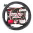 Steering wheel braid (L 40 cm , nat. leather) black, molded ARNEZI A0501034
