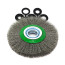 Ear brush disc D175*30*32+ adapters, pile corrugation stainless steel 0.30 (13-064)