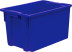 Box p/e 600x400x350 solid color. blue