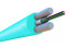 FO-STFR-IN-503-16- LSZH-AQ Fiber optic cable 50/125 (OM3) multimode, 16 fibers, single-module, round, water-blocking gel reinforced with fiberglass rods, internal, LSZH, ng(A)-HF, turquoise (aqua)