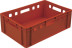 Box p/e 600x400x200 solid, E2 color. red