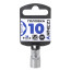 Головка 1/4" Super Lock 10 мм L=25 мм, на холдере Arnezi R0020010