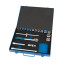 Set of hexagon socket heads NORGAU Industrial with accessories 1/2", 19 pieces, N1919-S1032 in a metal box