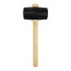 Rubber mallet NORGAU Industrial with wooden handle 910 g, 80 mm, N226-80