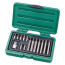 Set of TORX bits in a plastic suitcase, 15 items