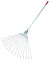 Galvanized 15-tooth fan wire rake on Aluminum handle with lock No. 2 (500mm)