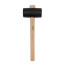 Rubber mallet NORGAU Industrial with wooden handle 454 g, 62 mm, N226-62