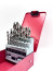 Drill set No. 70 P6M5 HSS, ground, 118° D=2/2,5/3/3,3/3,4/3,5/4/4,2/4,5/5/5,2/5,5/6/6,5/6,8/7/8/8,5/9/10/10,2/10,5/11/12/13 = 25 pcs, metal case