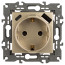 Розетка ЭРА Elegance 14-4108-04 2P+E 16A-250В со шторками с USB type-A+C 5В-3А шампань