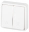 ERA Expert 11-1528-01 Switch for Blinds Push-button IP55 10AH-250V SU White