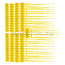 Plastic seal numbered 350mm yellow 100 pcs ARNEZI A0903001