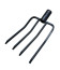 4-horned garden forks forged from rail steel