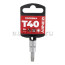 Головка 1/4" со вставкой TORX T40 L=38, ARNEZI R0004440