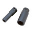 Impact end head elongated 1/2" 19 mm, 6-sided