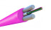 FO-STFR-IN-504-2- LSZH-MG fiber optic cable 50/125 (OM4) multimode, 2 fibers, single-module, round, water-blocking gel reinforced with fiberglass rods, internal, LSZH, ng(A)-HF, magenta (magenta)