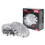 Caps R15 Vega 4 pcs (silver) ABS plastic ARNEZI A0702056