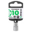 Головка 1/4" Gear Lock 10 мм L=25 мм, на холдере Arnezi R0030010