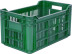 Box p/e 500x300x264 with perforation color. green