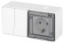 Socket Block with Switch ERA Expert 11-7502-01 Dual IP55 16A-10AX-250V AC White