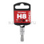 Головка 1/4" со вставкой HEX H8 L=38, на холдере ARNEZI R0004308