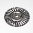 Disc brush for USM 200x22 flat twisted steel