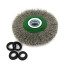 Ear brush disc D125*20*20+ adapters, pile corrugation stainless steel 0.30 (13-062)