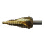 Step drill bit NORGAU industrial for metal 6-30 mm, HSS/TIN