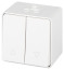 ERA Expert 11-1508-01 Switch for Blinds Push-button IP55 10AH-250V OH White