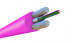 FO-STFR-IN-504-8- LSZH-MG fiber optic cable 50/125 (OM4) multimode, 8 fibers, single-module, round, water-blocking gel reinforced with fiberglass rods, internal, LSZH, ng(A)-HF, magenta (magenta)