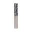 End radius milling cutter NORGAU Industrial for metal 12 mm, R0.5, Z4, VHM/TIALN