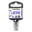 Головка 3/8" внешний TORX Е10, L=28 мм на холдере ARNEZI R0202010