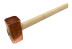 Intrinsically safe copper-plated SGU sledgehammer with wooden handle, 2.0 kg hammer