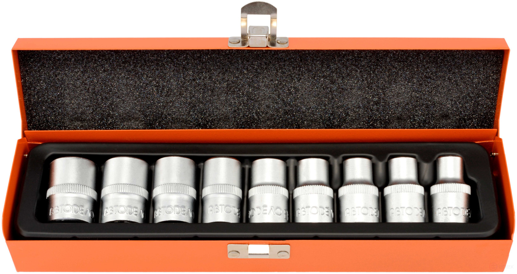 Набор головок TORX E10-E24 (DR1/2"; 9пр; мет. кейс) АвтоDело (39819)