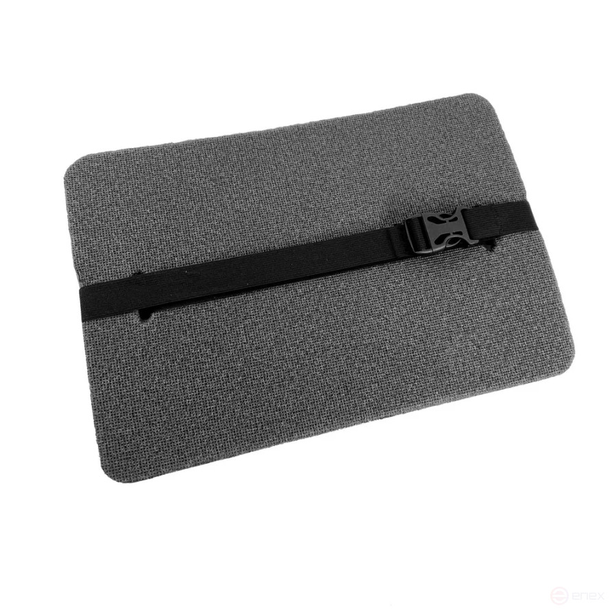 Tourist seat, 6 - layer grey, with foil, moisture-proof, multi-layer, foam/karemat, camping seat, hiking/hiking trunk 350x240x30 mm