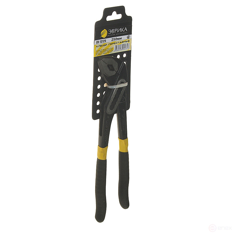 ER-13125 universal adjustable pliers, black powder coating 250mm EUREKA 1/48