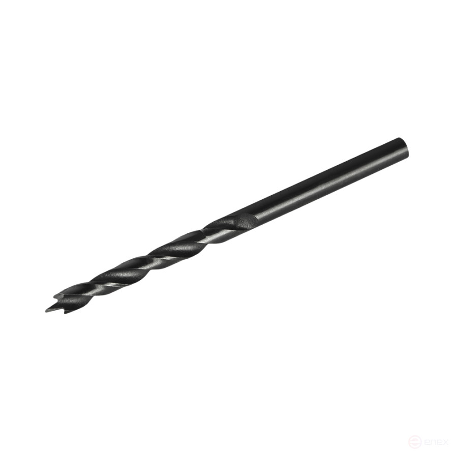 Wood drill bit PRACTICE 4 x 70 mm, W-sharpening, (1 pc.) blister, Profi series (775-563)