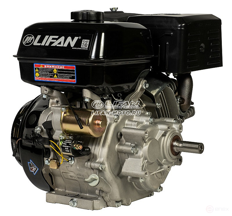 Двигатель Lifan 190FD-L, вал 25мм, катушка 18 Ампер