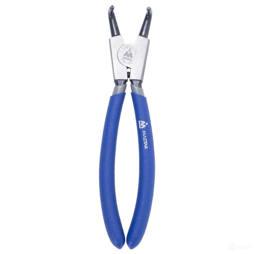 Съемник для стопорных колец 170 мм, загнутые, разжатие МАСТАК 033-30170H