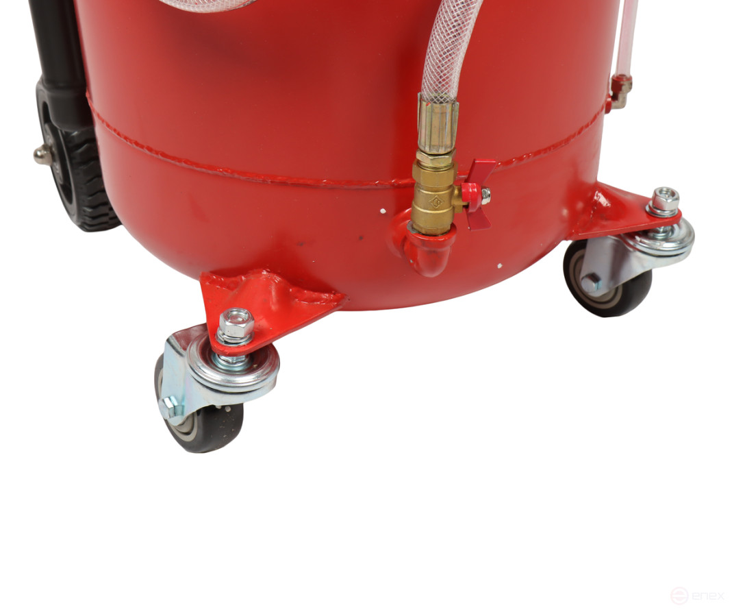 Установка для замены масла 70л с поворотным поддоном 10л и колбой GTE