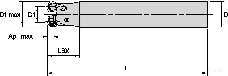 Фреза KDR32Z02A32RN12L250