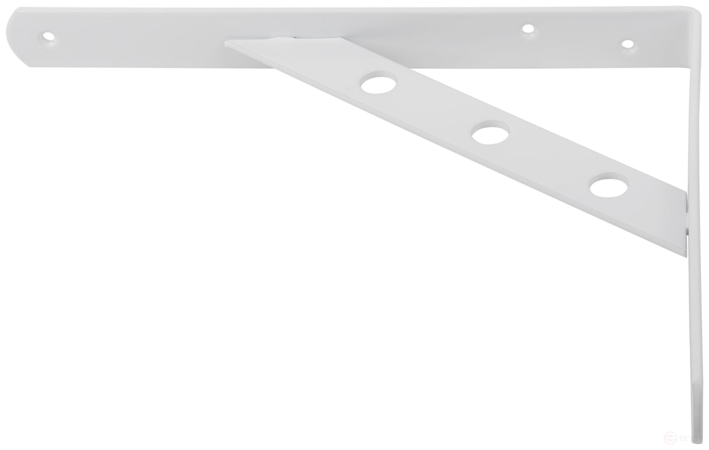 Уголок-кронштейн усиленный белый 250х200 мм