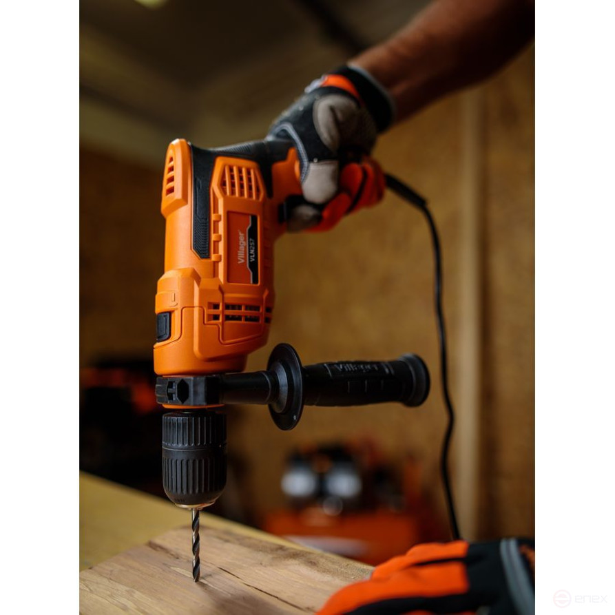 Дрель ударная сетевая Villager VLN 257