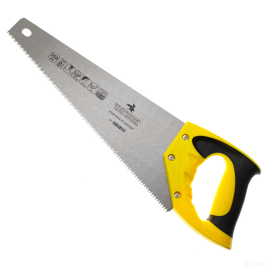 Wood hacksaw 350mm 8TPI (medium tooth), 2D sharpening, CHEGLOCK (6/60)